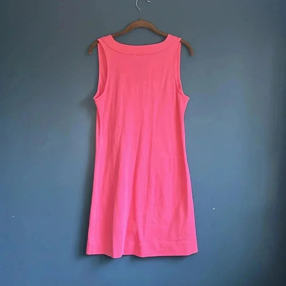 New York & Company pink V-neck pull over a line dress women’s size small - Picture 3 of 3